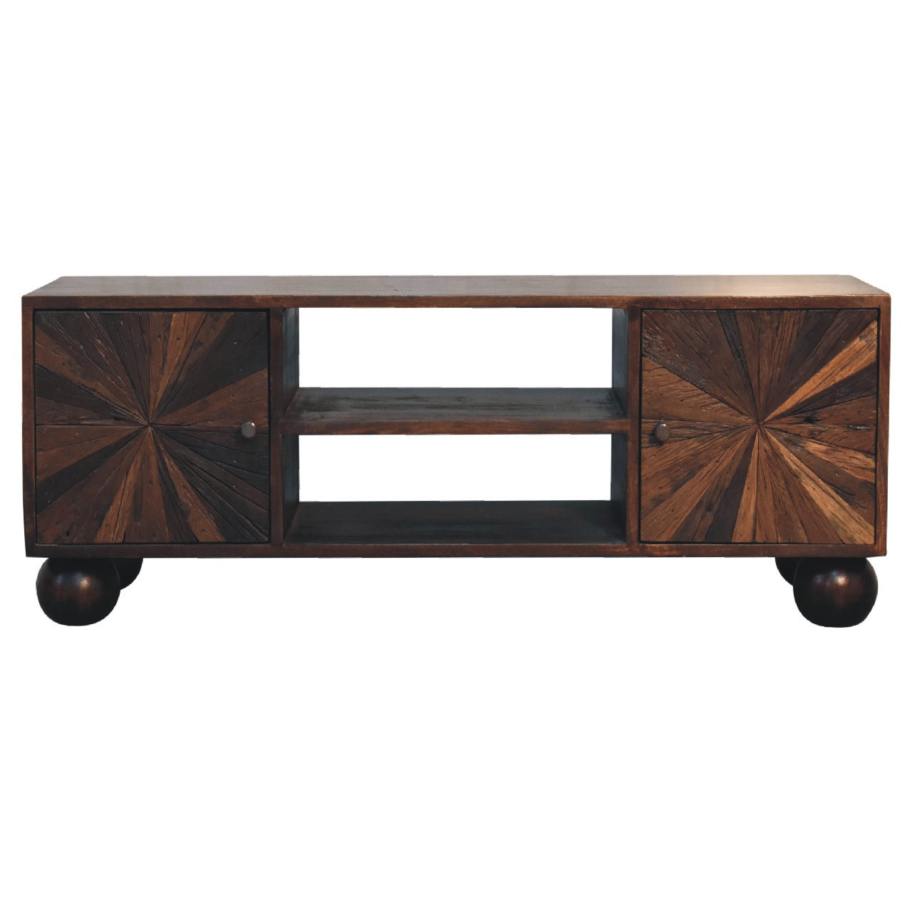 Artisan - Sunrise Ball TV Unit in Walnut