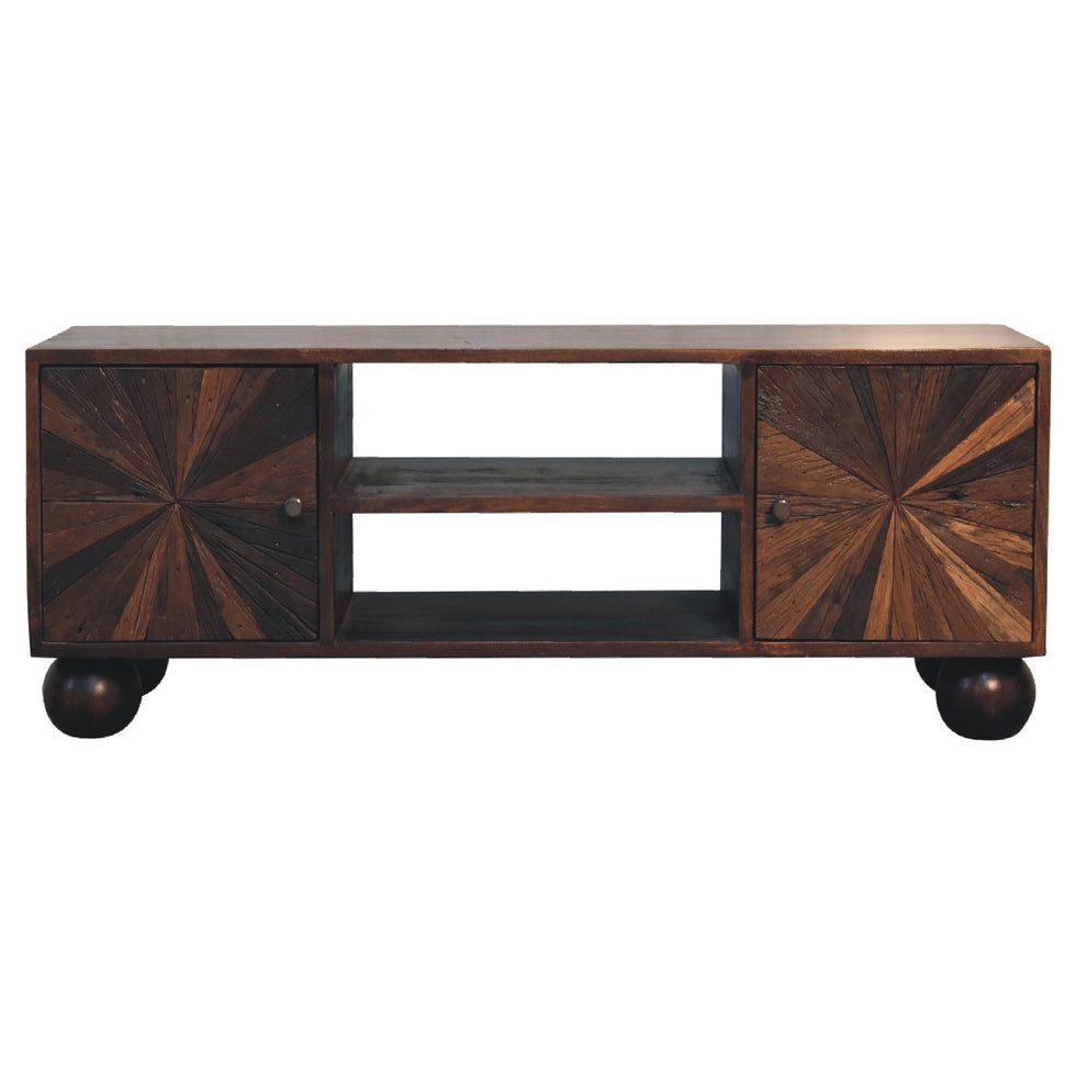 Artisan - Sunrise Ball TV Unit in Walnut