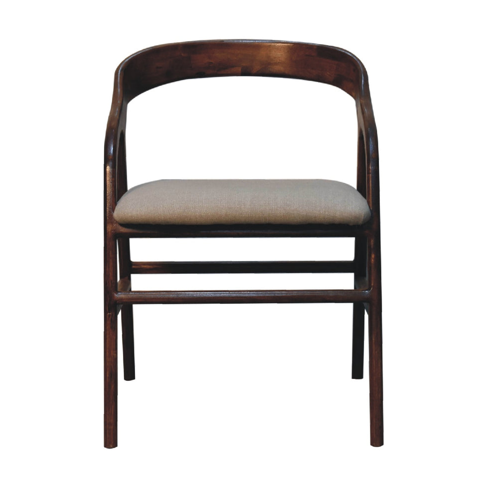 Artisan - Deco Chair in Chestnut, Linen