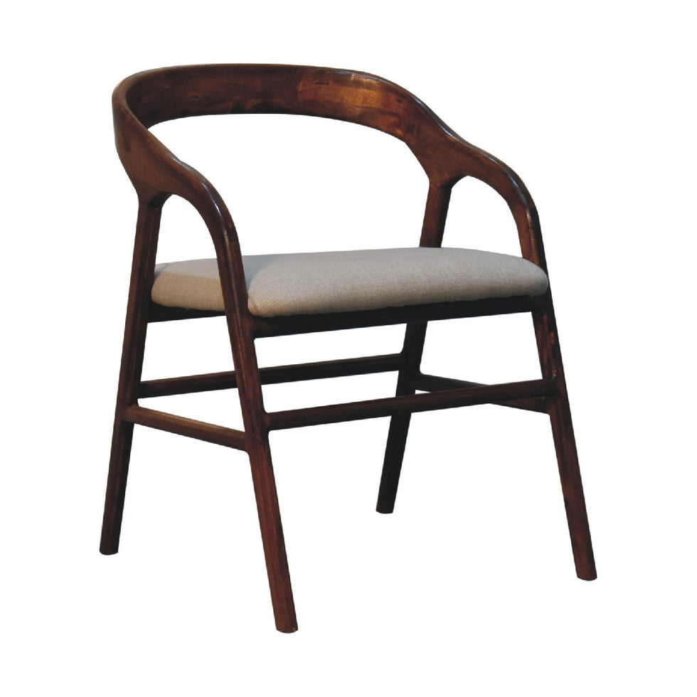 Artisan - Deco Chair in Chestnut, Linen