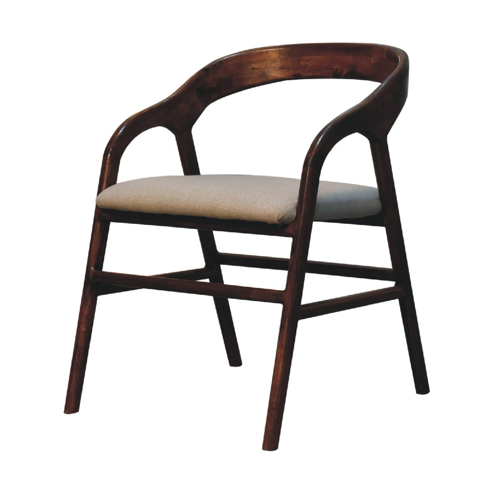 Artisan - Deco Chair in Chestnut, Linen