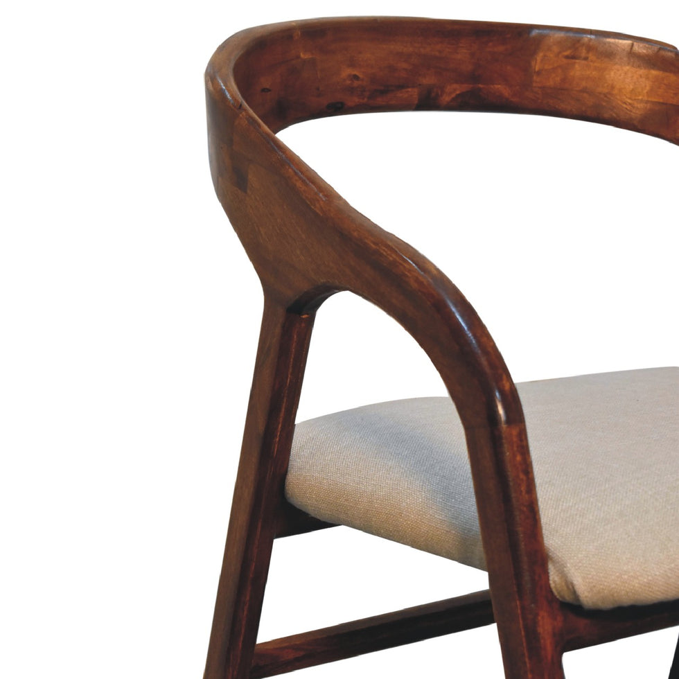 Artisan - Deco Chair in Chestnut, Linen