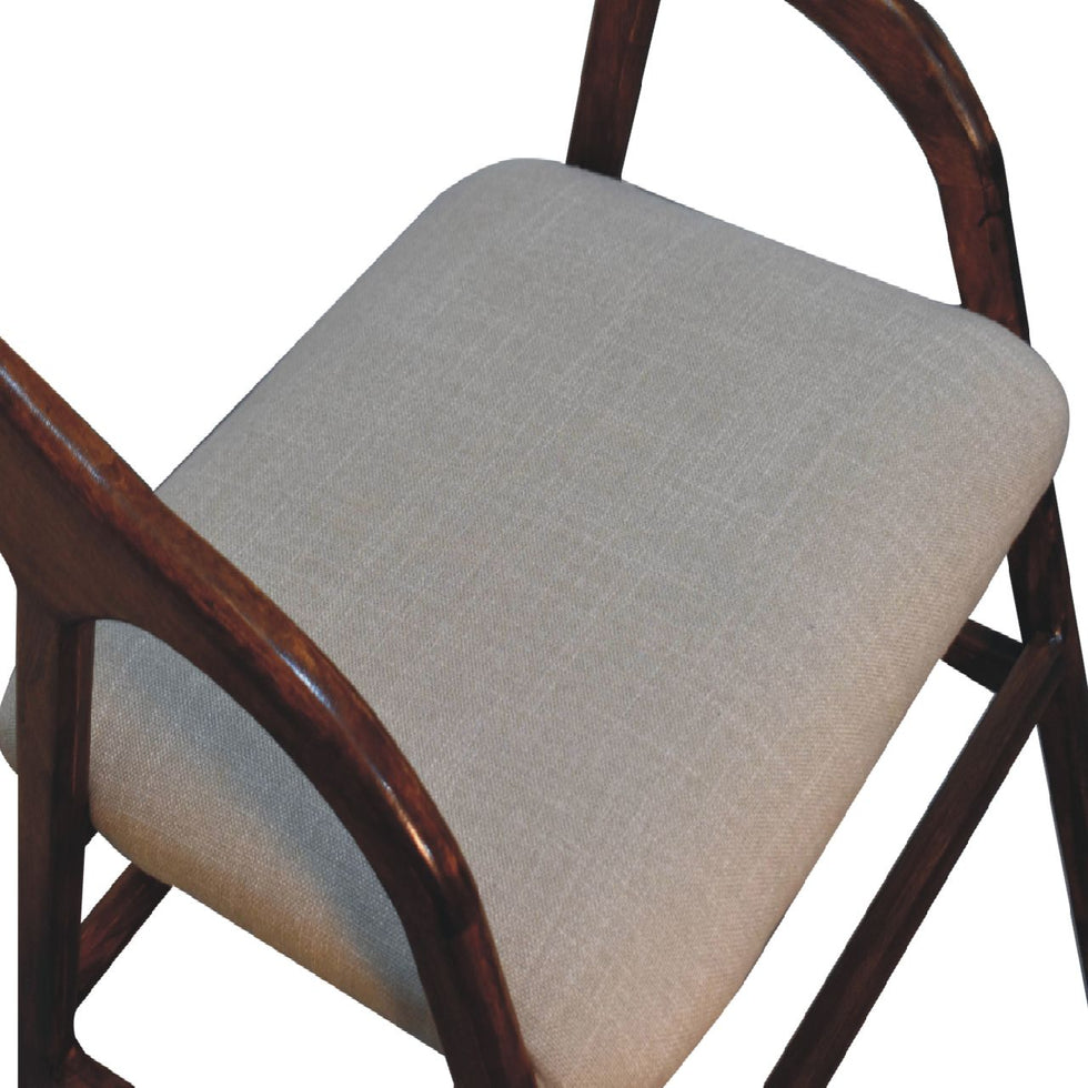 Artisan - Deco Chair in Chestnut, Linen