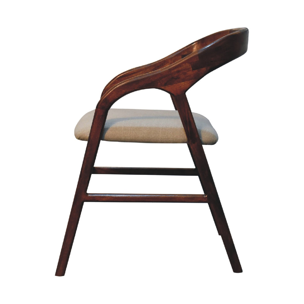 Artisan - Deco Chair in Chestnut, Linen