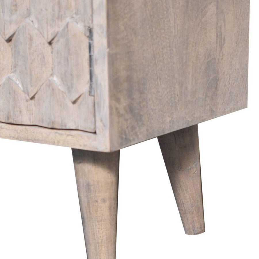 Artisan - Mini Pineapple Carved Stone Finish Cabinet