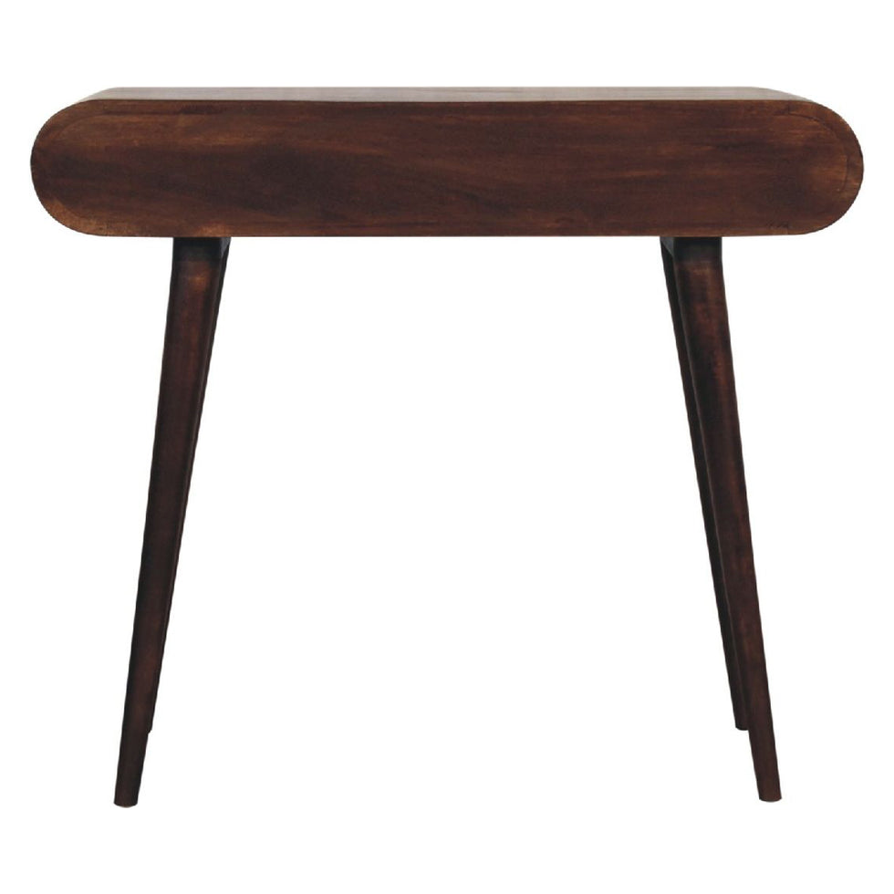 Artisan - Light Walnut Curved Edge Console Table