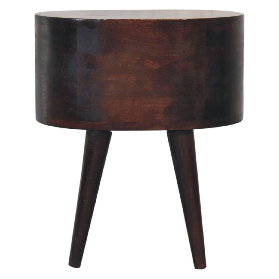 Artisan - Light Walnut Rounded Nightstand Table