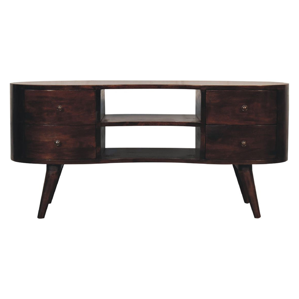 Artisan - Light Walnut Wave Entertainment Unit