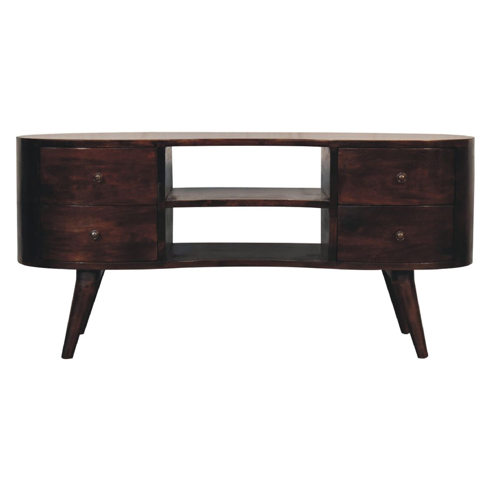 Artisan - Light Walnut Wave Entertainment Unit