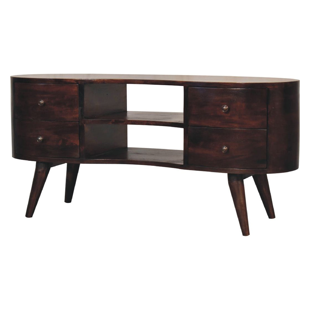 Artisan - Light Walnut Wave Entertainment Unit