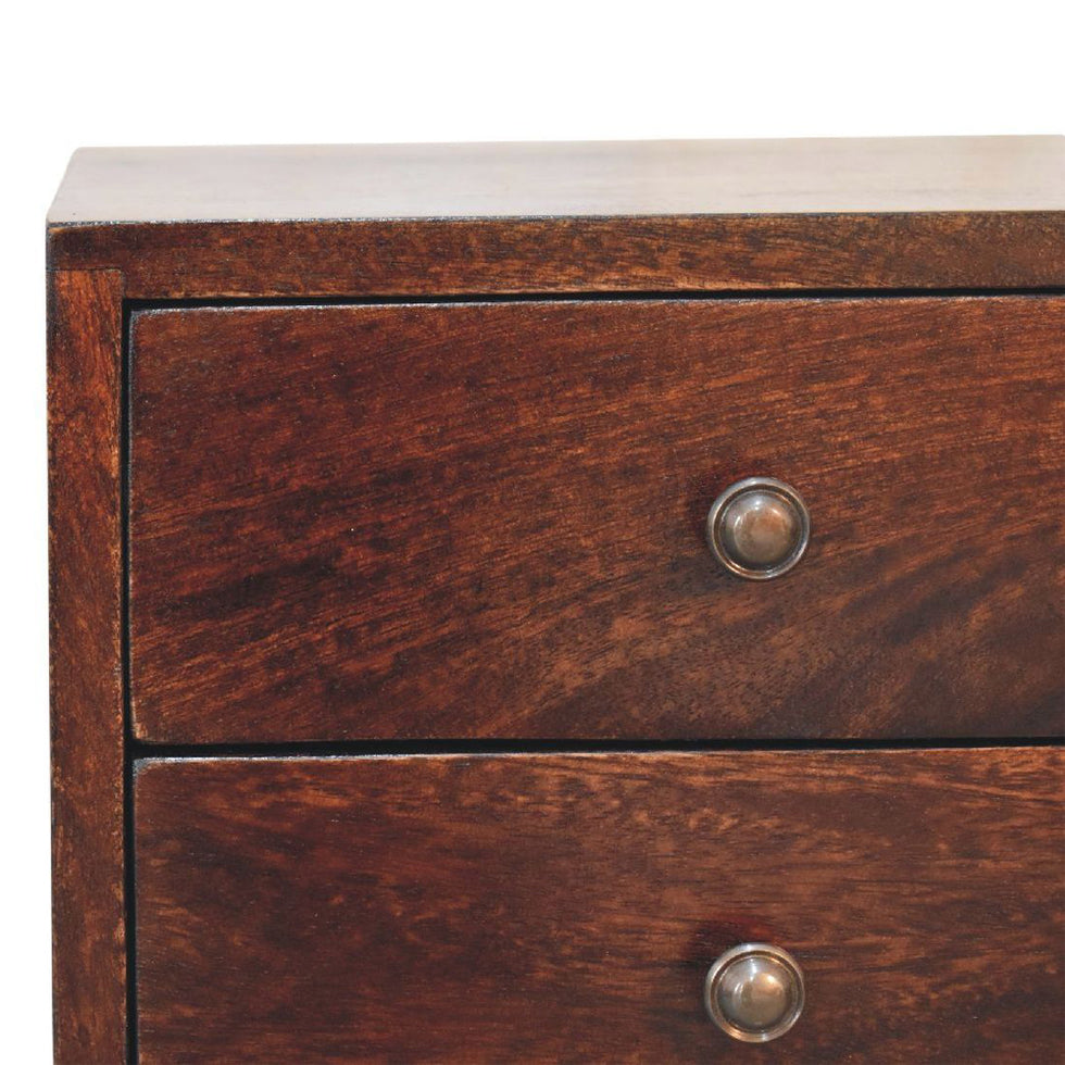 Artisan - Mini 2 Drawer Light Walnut Nightstand