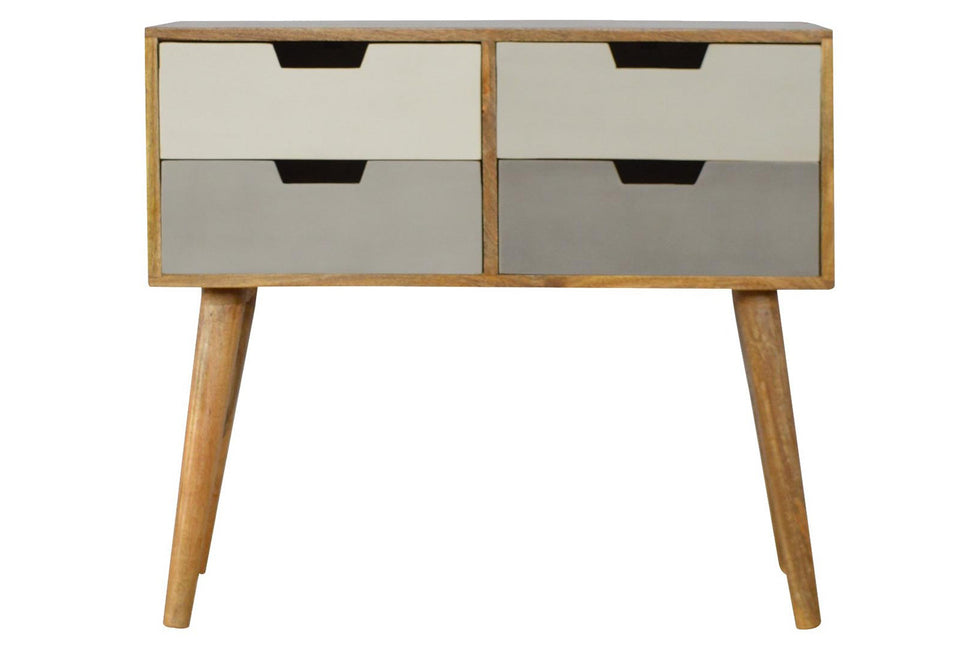 Artisan - Gray and White Gradient Console Table
