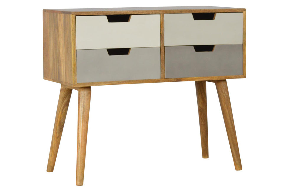 Artisan - Gray and White Gradient Console Table