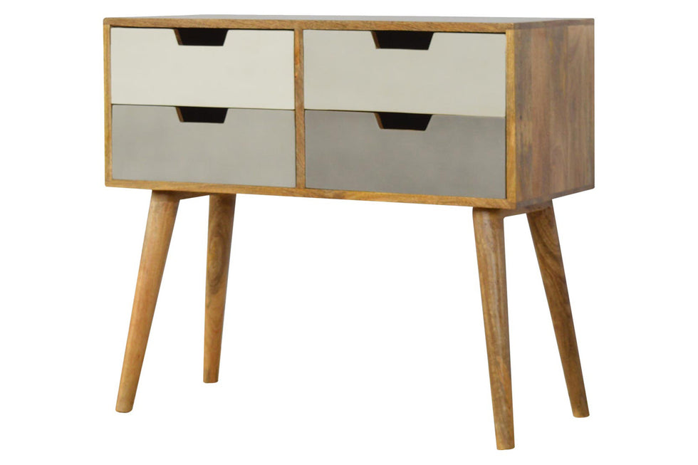 Artisan - Gray and White Gradient Console Table