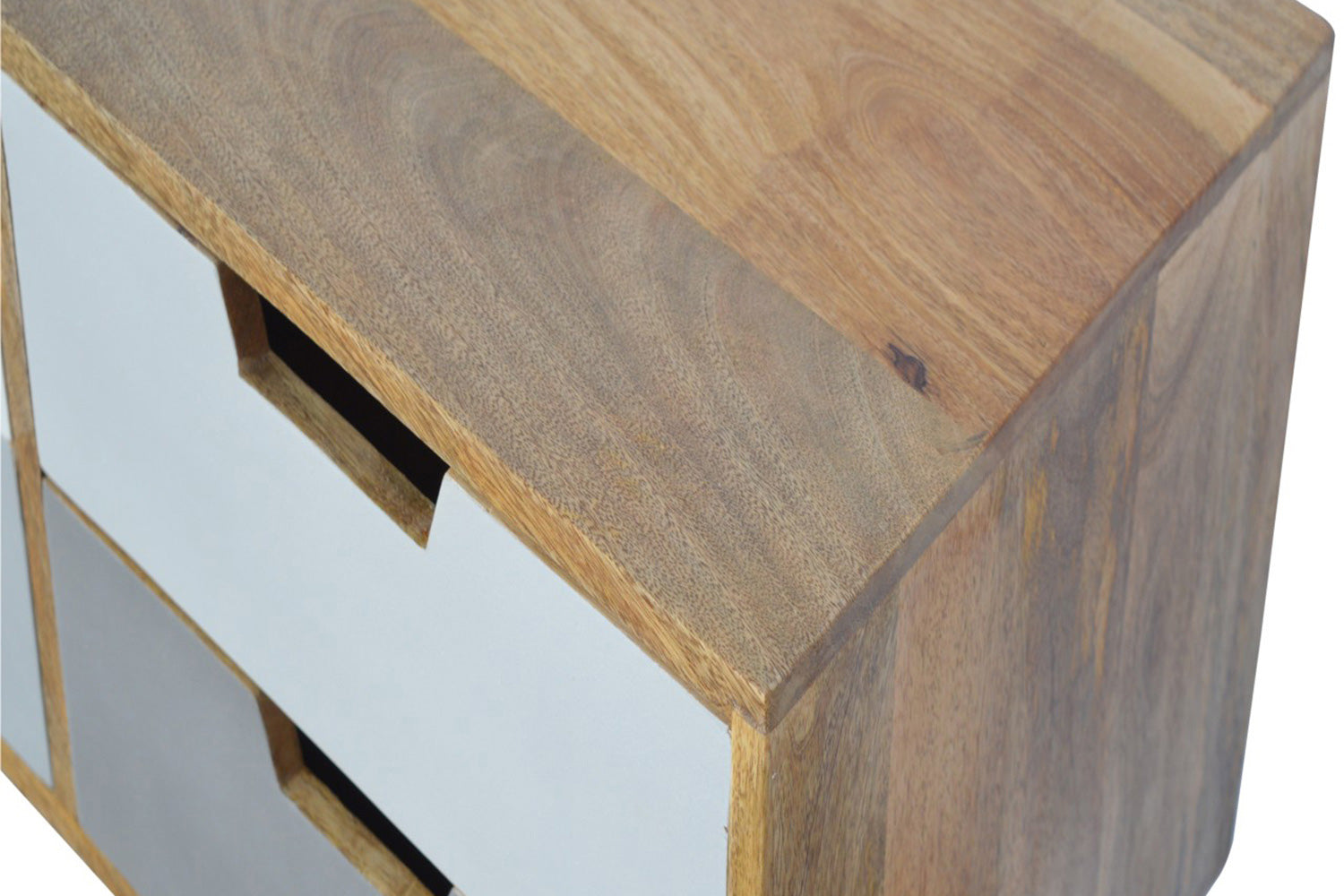 Artisan - Gray and White Gradient Console Table