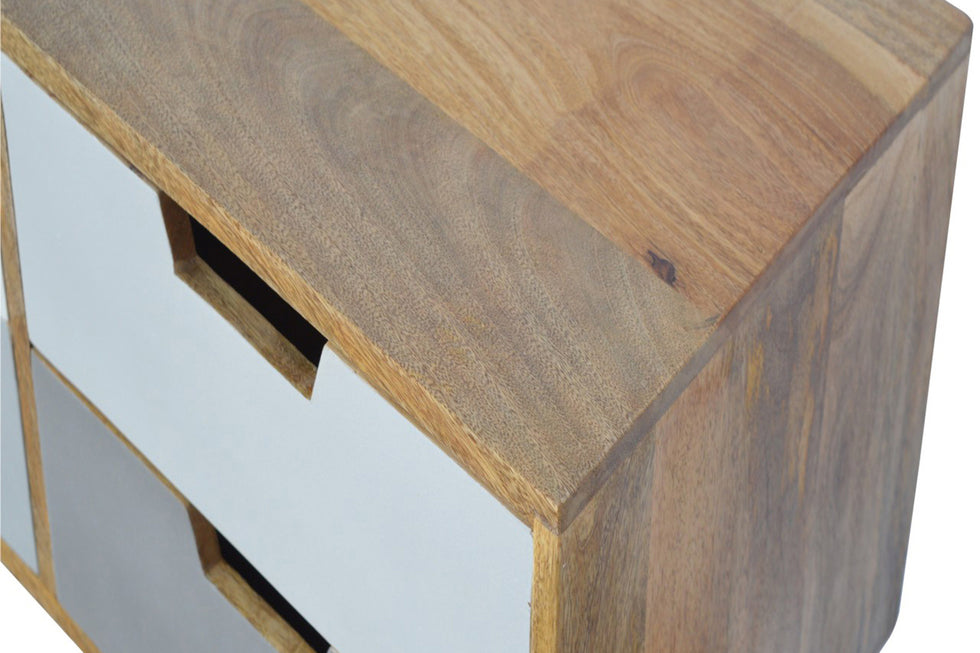 Artisan - Gray and White Gradient Console Table