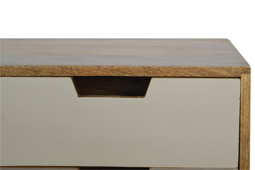 Artisan - Gray and White Gradient Console Table