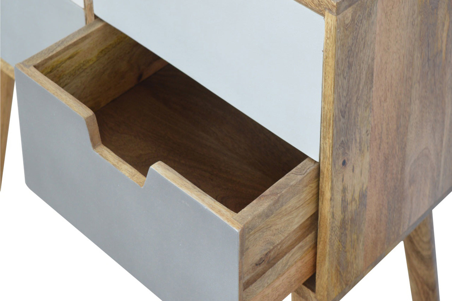 Artisan - Gray and White Gradient Console Table