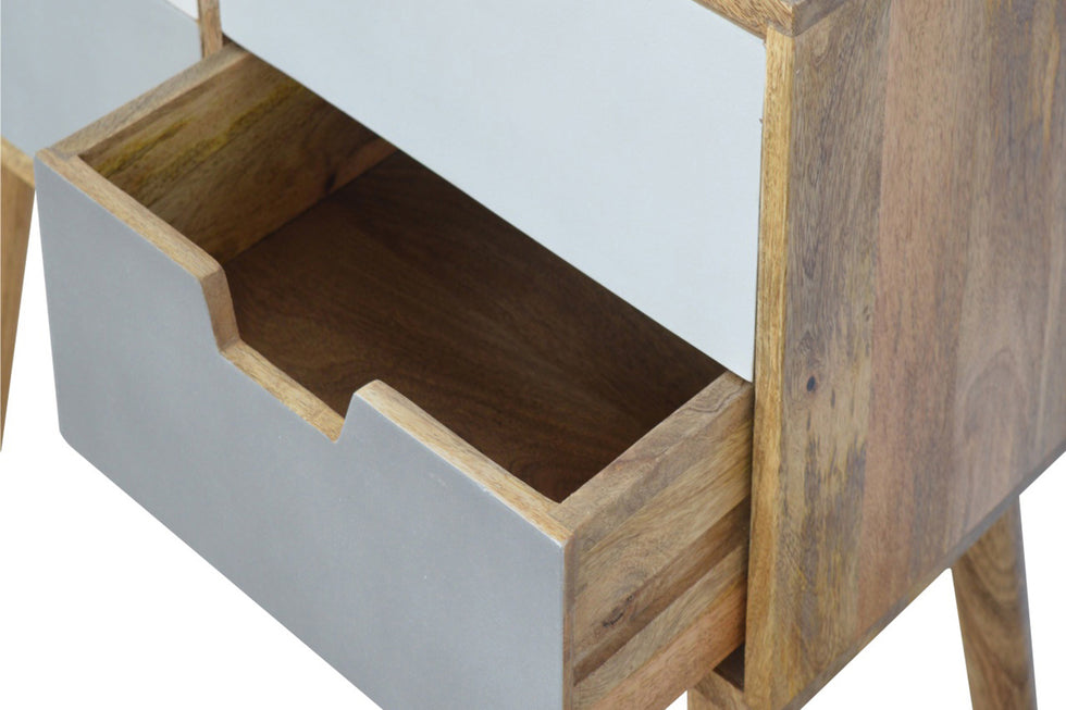 Artisan - Gray and White Gradient Console Table