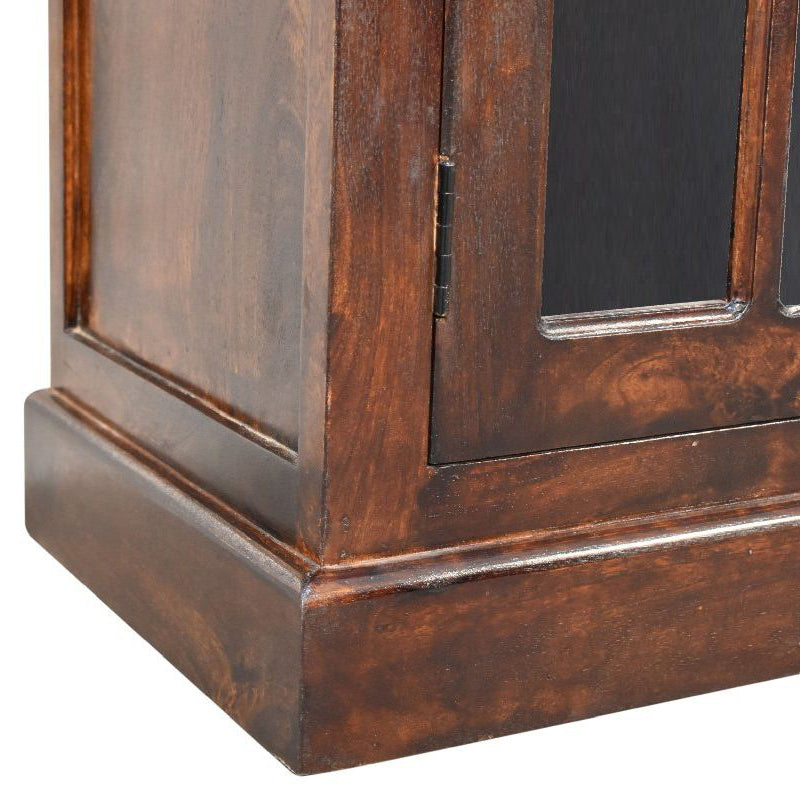 Artisan - Light Walnut Cabinet With Glazed Doors
