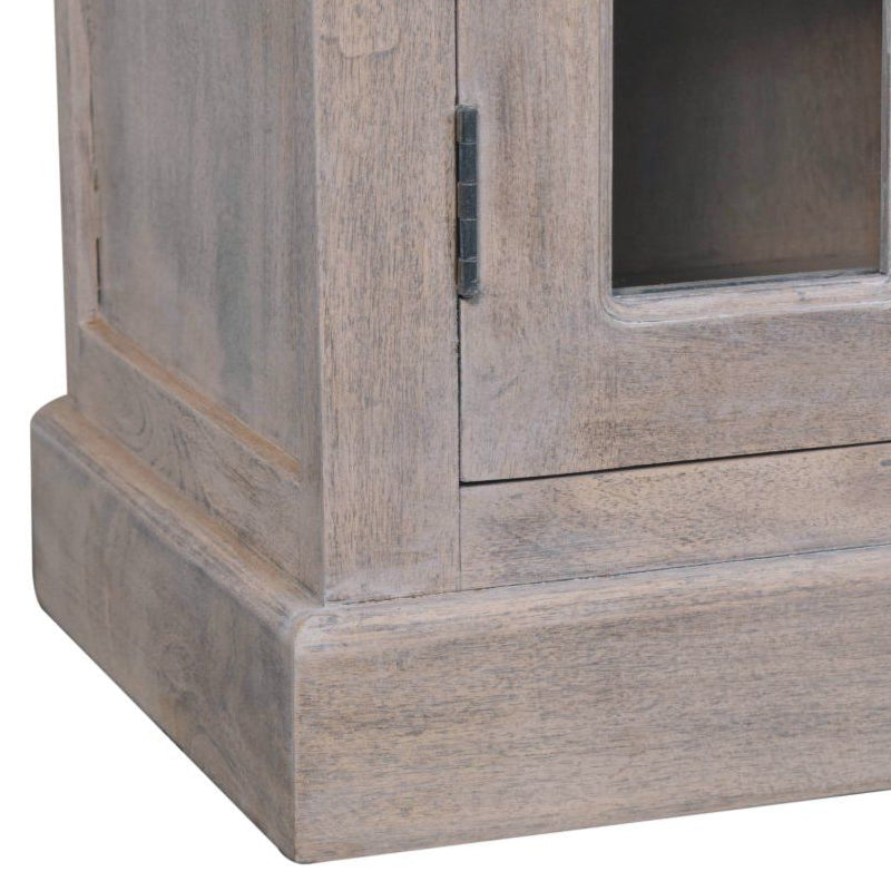 Artisan - Stone Finish Cabinet With Glazed Doors
