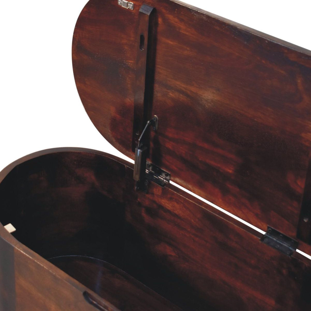 Artisan - Light Walnut Rounded Lid-Up Blanket Box