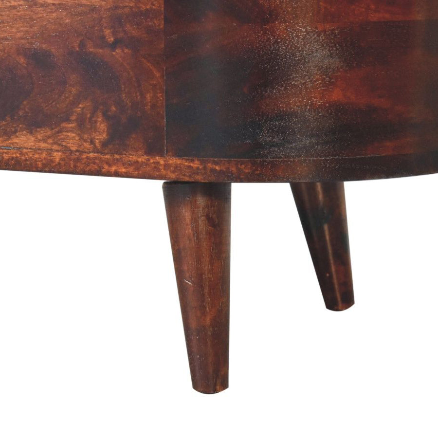 Artisan - Light Walnut Rounded Lid-Up Blanket Box