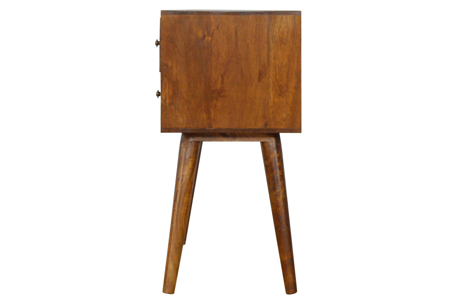 Artisan - Geometric Brass Inlay Console Table with 4 Drawers