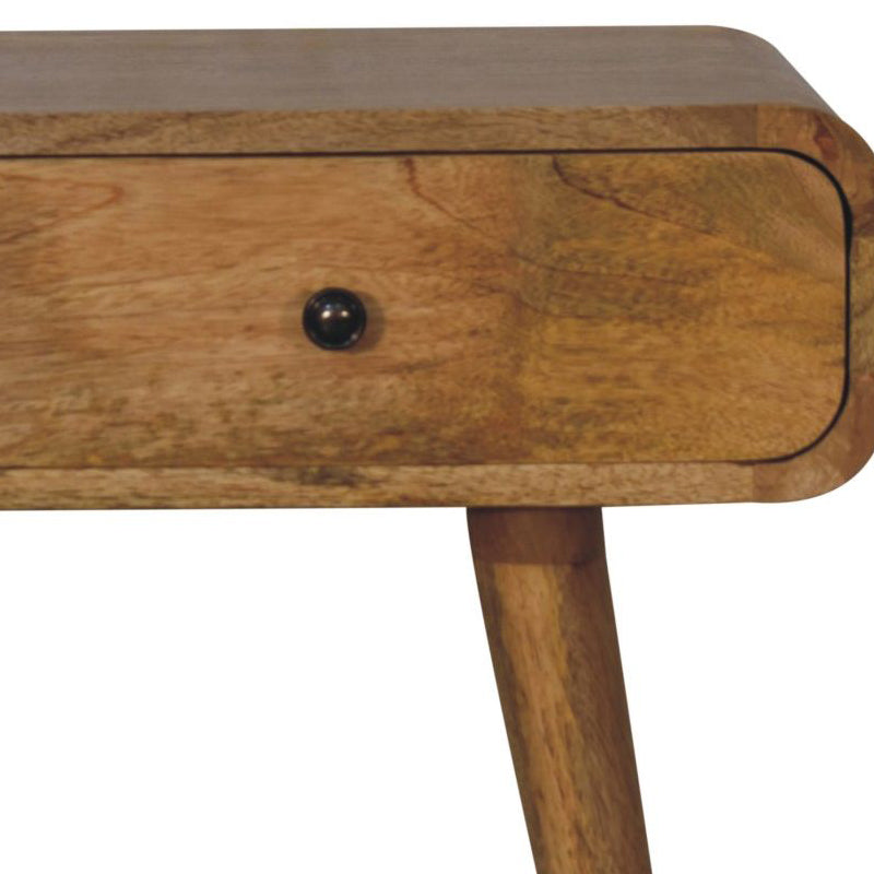 Artisan - Oak-Ish Curved Hallway Table