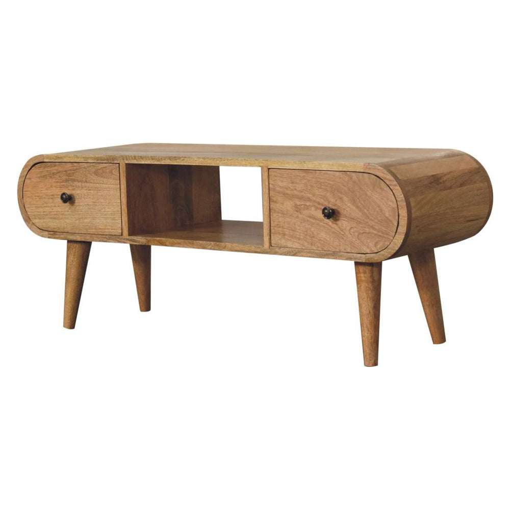 Artisan - Oak-Ish Circular TV Unit