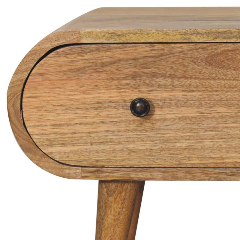 Artisan - Oak-Ish Circular TV Unit