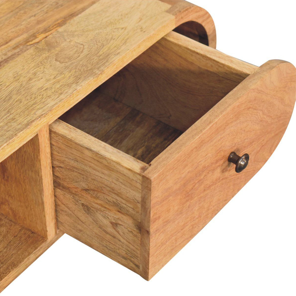Artisan - Oak-Ish Circular TV Unit