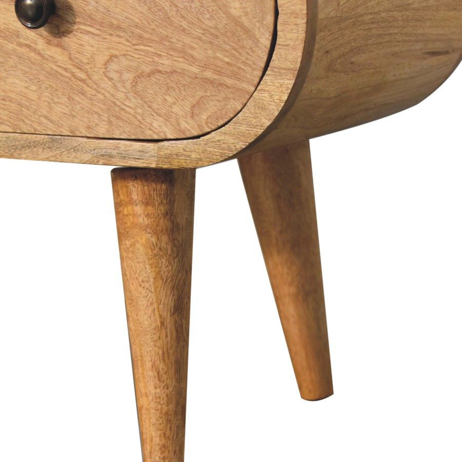 Artisan - Oak-Ish Circular TV Unit