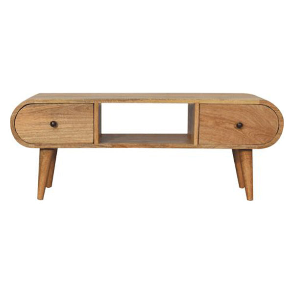 Artisan - Oak-Ish Circular TV Unit