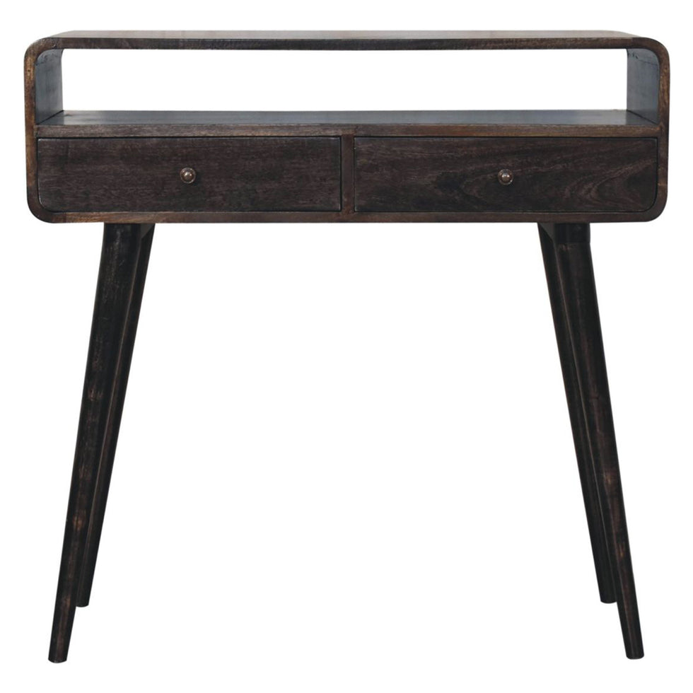 Artisan - Curved Ash Black Console Table