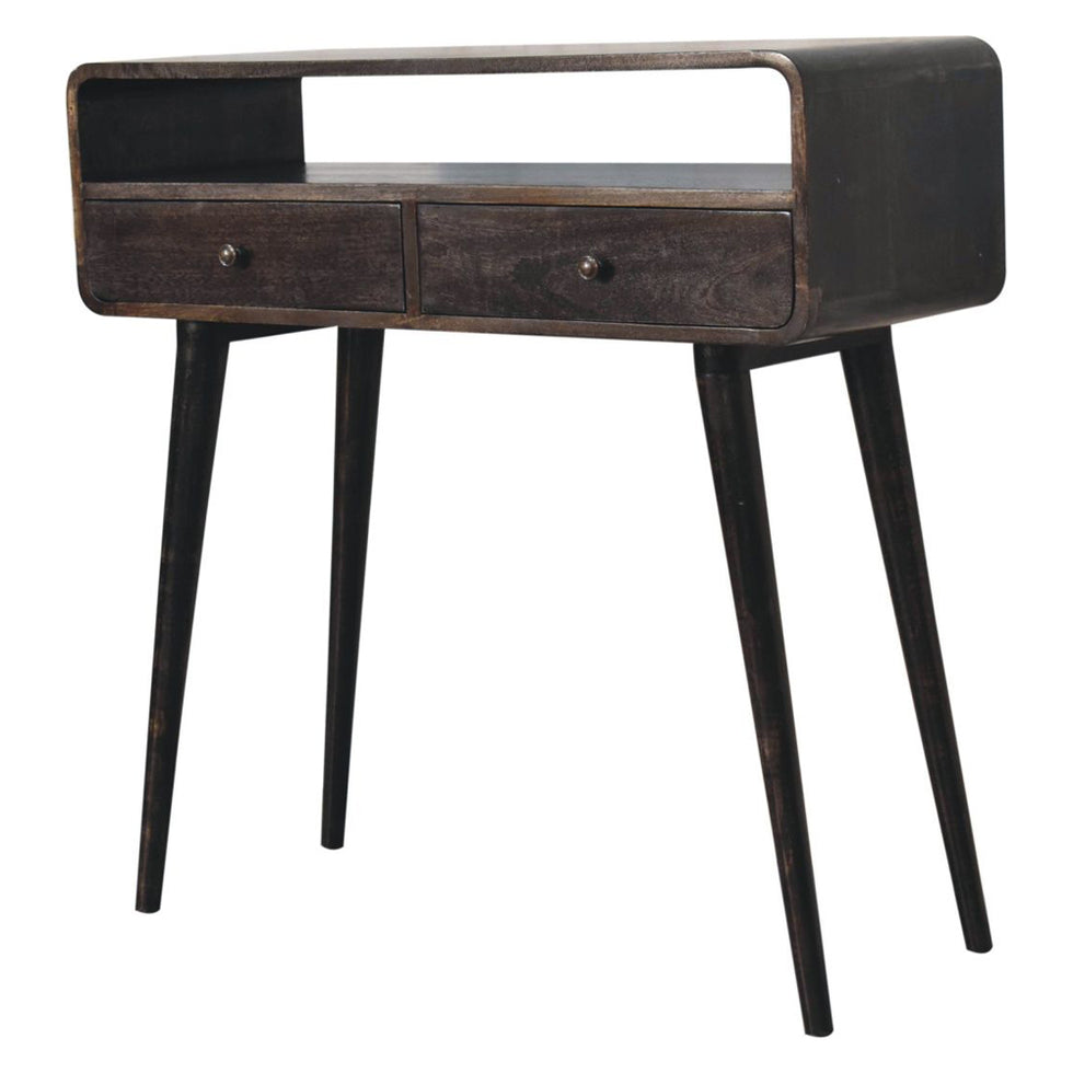 Artisan - Curved Ash Black Console Table