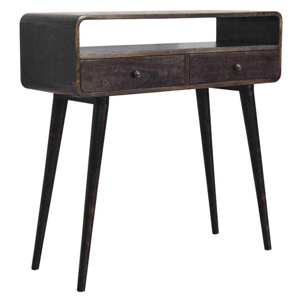 Artisan - Curved Ash Black Console Table