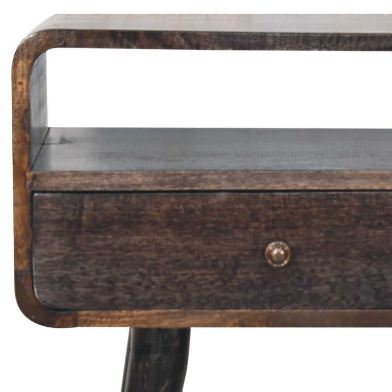 Artisan - Curved Ash Black Console Table