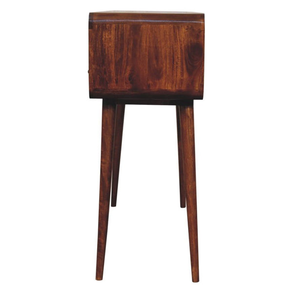 Artisan - Triple Curved Chestnut Console Table