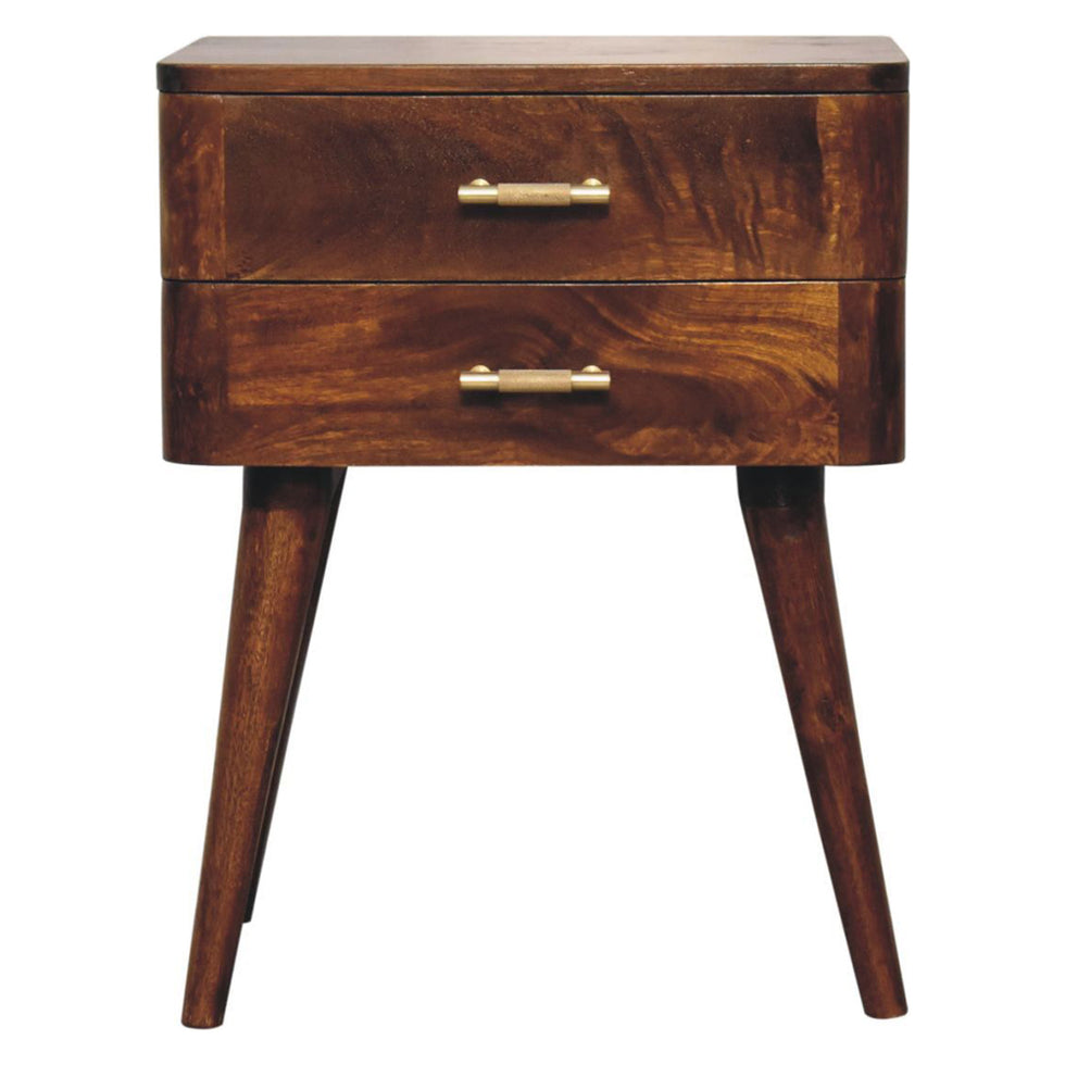 Artisan - Chestnut T-Bar Nordic Nightstand