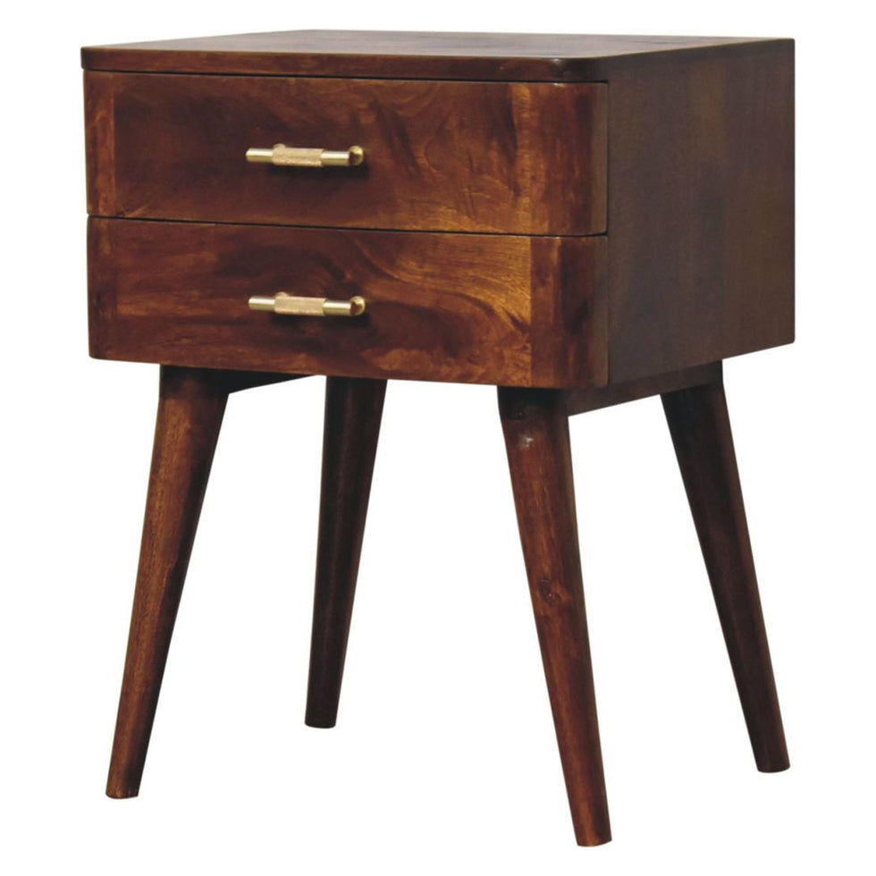 Artisan - Chestnut T-Bar Nordic Nightstand