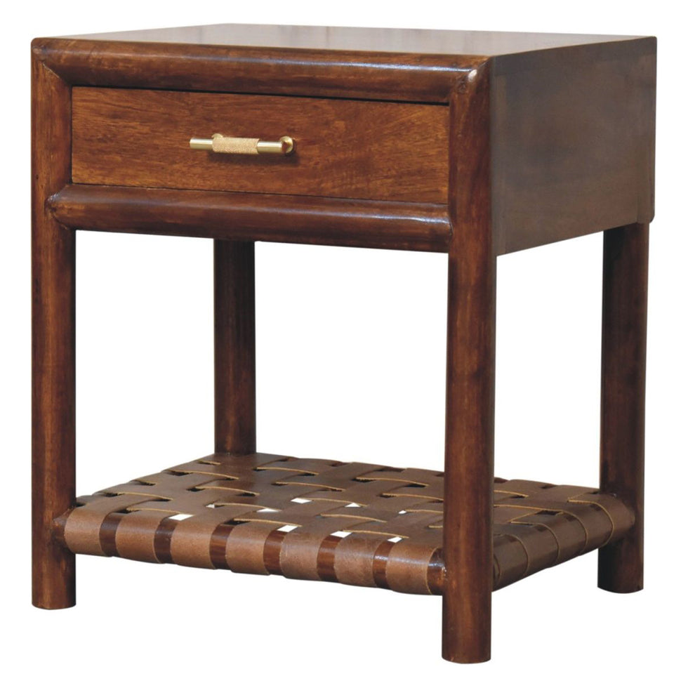 Artisan - Chestnut T-Bar Bedside