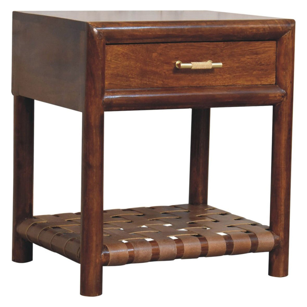 Artisan - Chestnut T-Bar Bedside