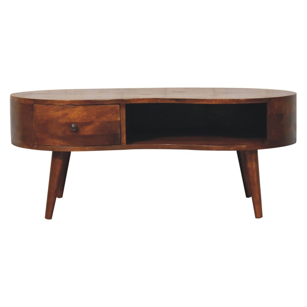 Artisan - Large Chestnut Wave Coffee Table