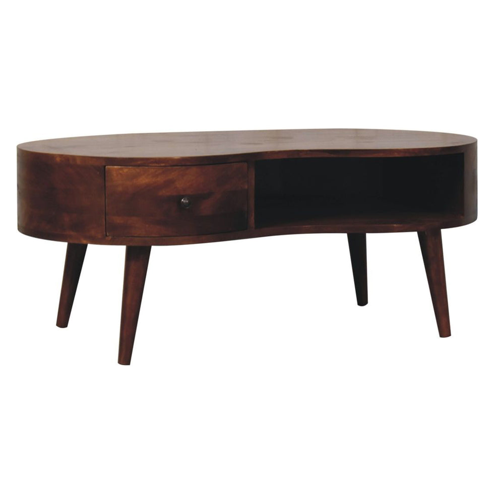Artisan - Large Chestnut Wave Coffee Table