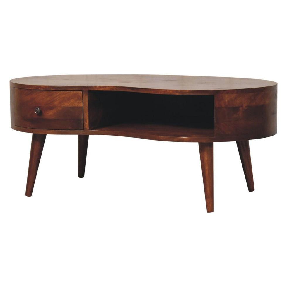 Artisan - Large Chestnut Wave Coffee Table