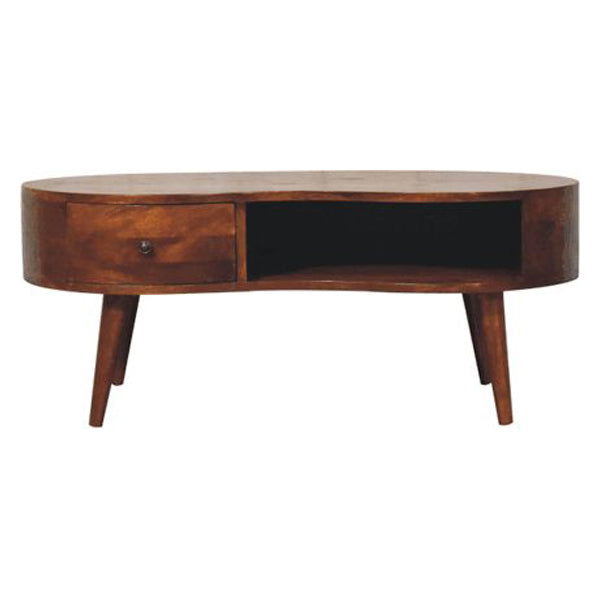 Artisan - Large Chestnut Wave Coffee Table