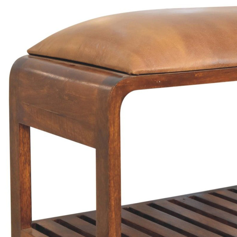 Artisan - Buffalo Slatted Square Bench