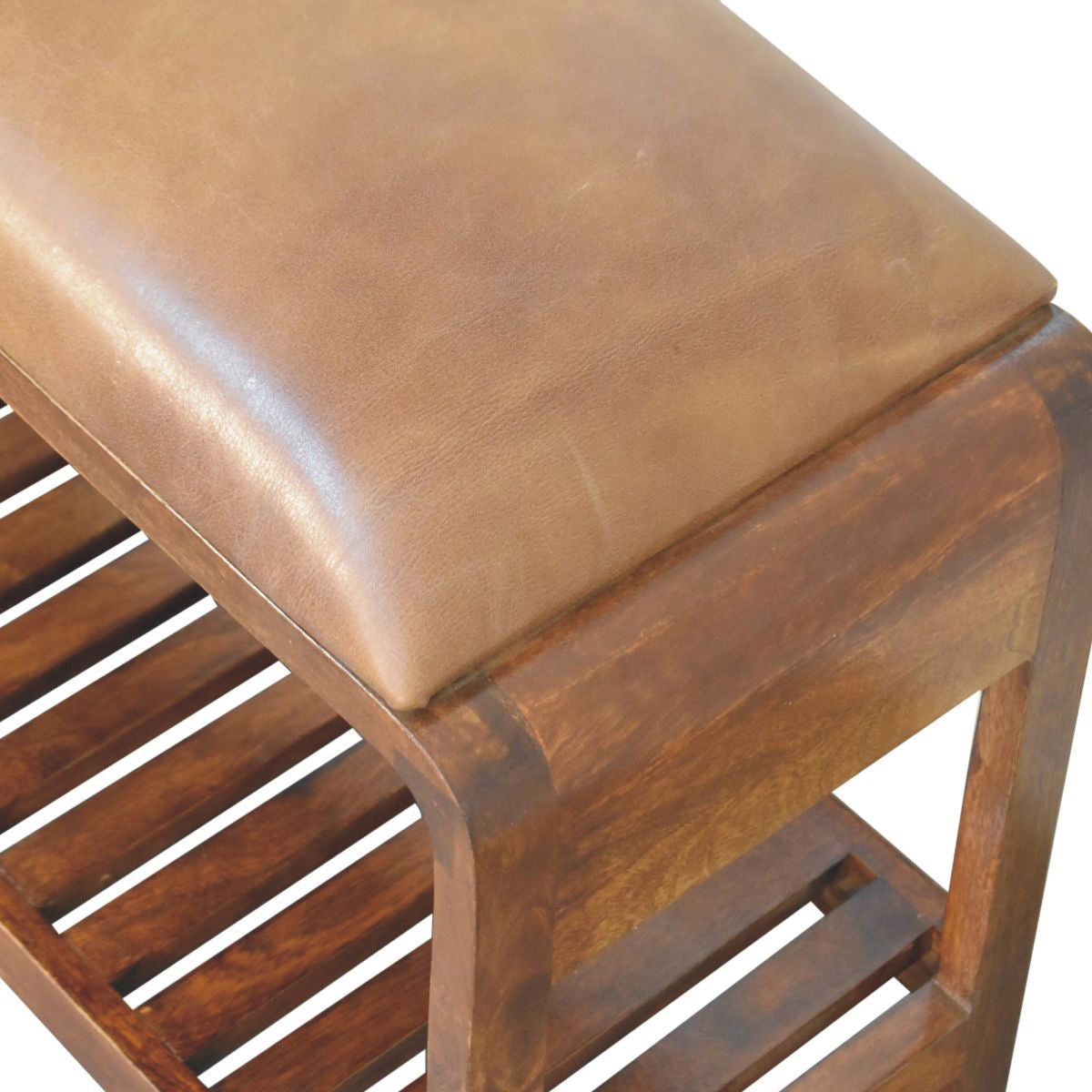 Artisan - Buffalo Slatted Square Bench