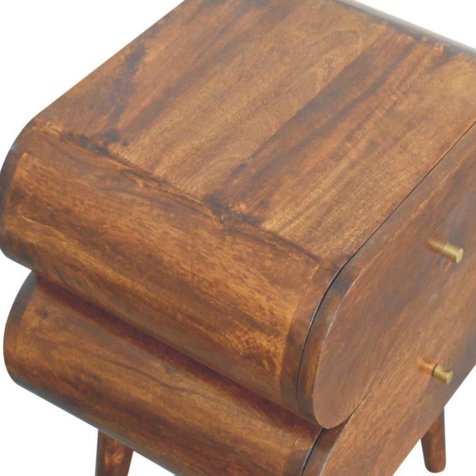 Artisan - Bubble Chestnut Bedside